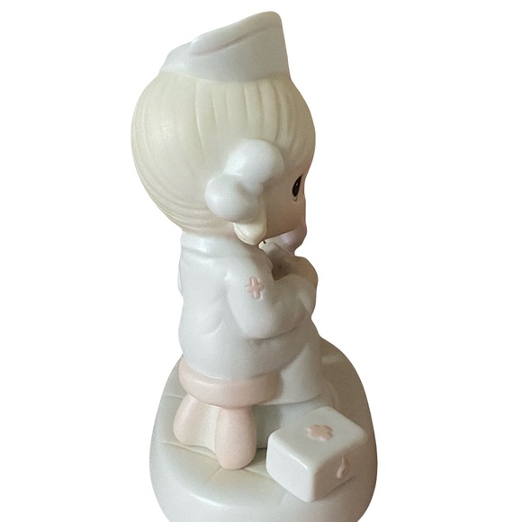 Vintage Precious Moments Nurse & Teddy Bear Figurine - Love Beareth All Things